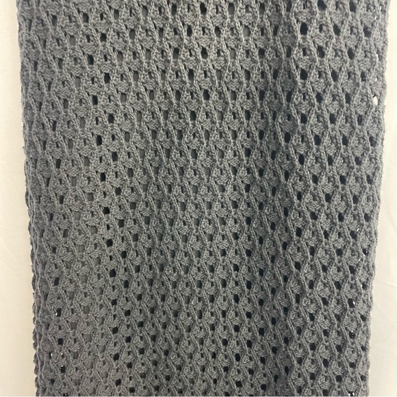 Toccin Kayla Crochet Midi Dress Black Knitted 100% Cotton Lining: Cotton/Spandex - Picture 6 of 17